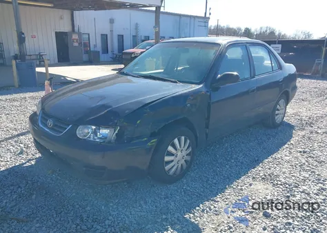 2001 Toyota Corolla Le z USA, uszkodzony, nr VIN 2T1BR12E61C443354